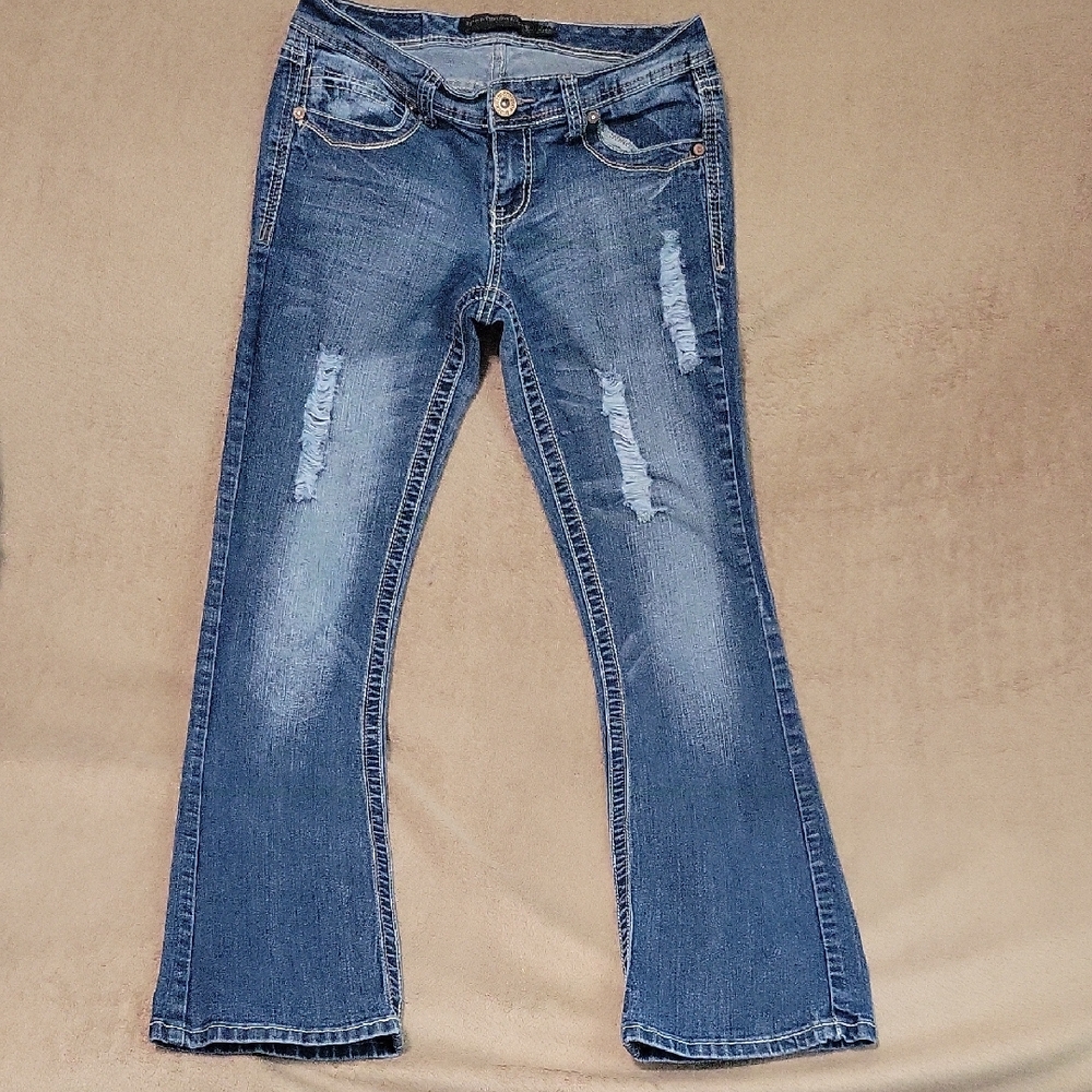 Twentyone Black Stylish Blue Flare Jeans